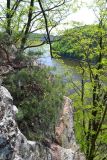 Vyhlídka Skály, cca 1km jižně od Olešné, poskytuje krásné výhledy na Vltavu v Orlické zdrži.